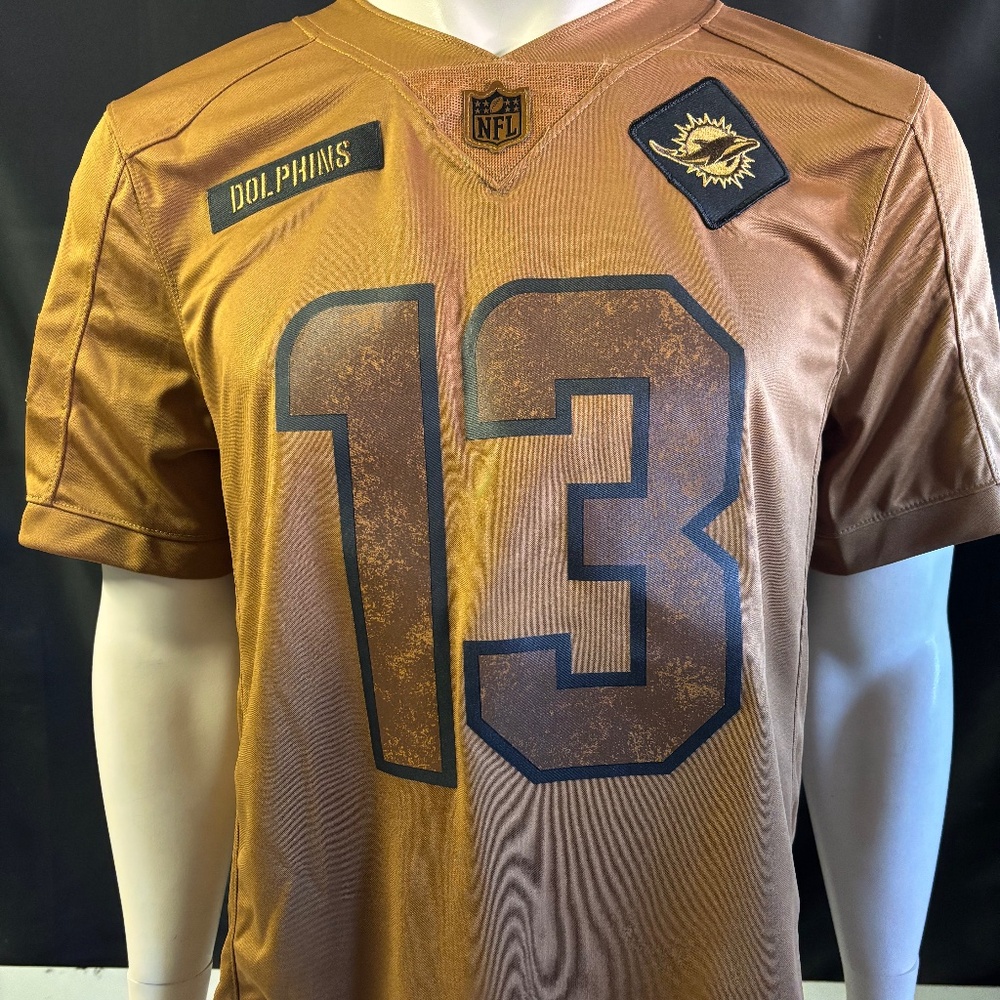 New mens small authentic Nike Miami Dolphins Dan Marino Salute to Service jersey